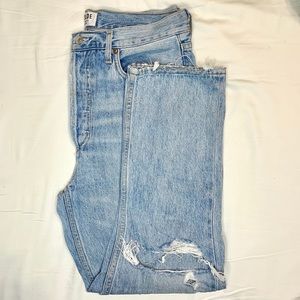 🔥AGOLDE Popular Riley High Rise Straight Crop